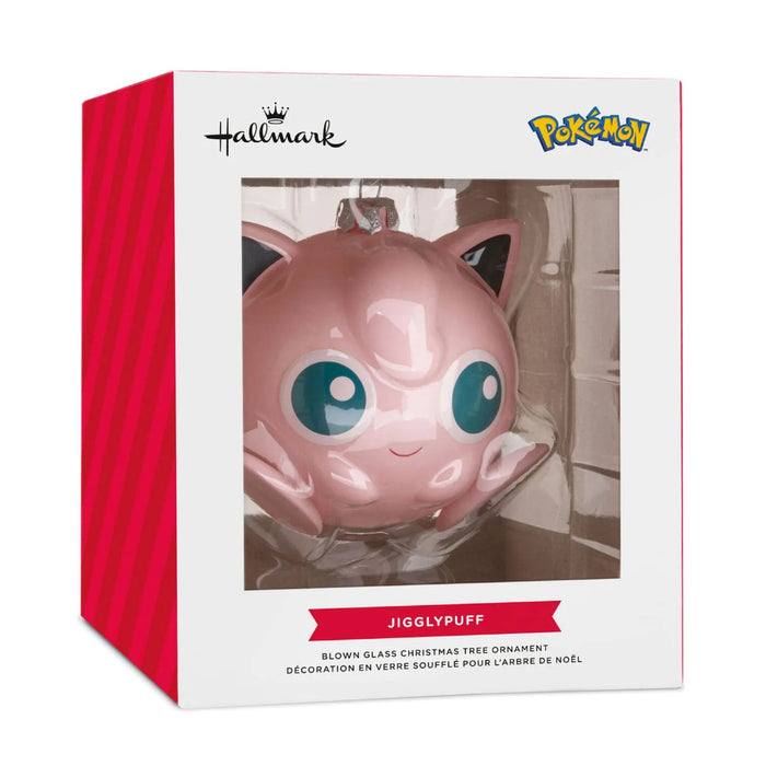Hallmark Pokémon Jigglypuff blown glass Christmas tree ornament