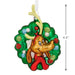 Hallmark Dr. Seuss How the Grinch Stole Christmas Max in wreath blown glass Christmas ornament