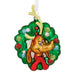 Hallmark Dr. Seuss How the Grinch Stole Christmas Max in wreath blown glass Christmas ornament
