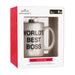 Hallmark The Office Michael Scott World's Best Boss coffee mug blown glass Christmas ornament