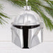Hallmark Star Wars The Mandalorian helmet blown glass Christmas ornament