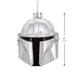 Hallmark Star Wars The Mandalorian helmet blown glass Christmas ornament