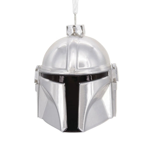 Hallmark Star Wars The Mandalorian helmet blown glass Christmas ornament