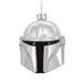 Hallmark Star Wars The Mandalorian helmet blown glass Christmas ornament