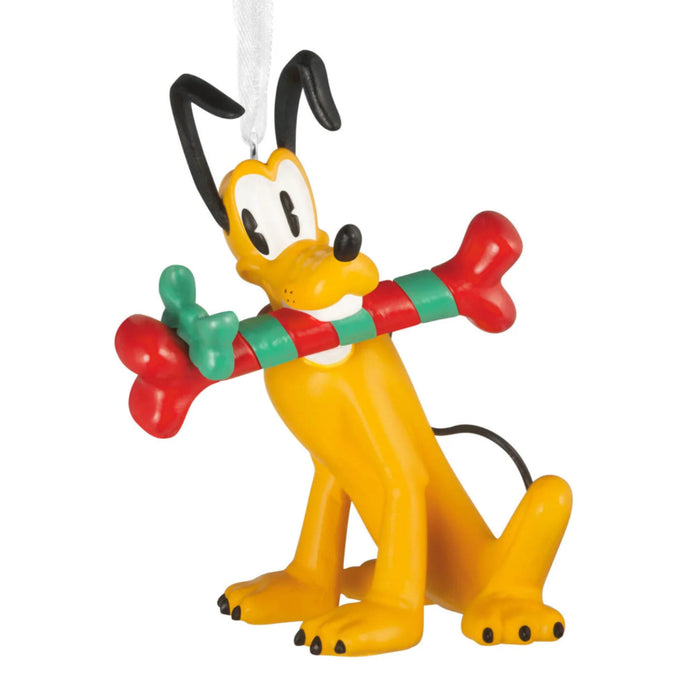 Disney Pluto With Dog Bone Hallmark Christmas ornament featuring Pluto holding a dog bone