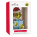 Hallmark Grinch with Present blown glass Christmas ornament