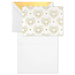  Set of card and envelope  Hearts With Rays on White Blank
