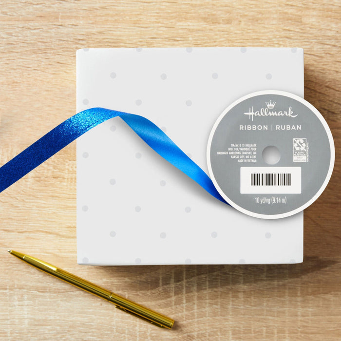 Hallmark : Ribbon measures approx. 0.6" W x 30' L.