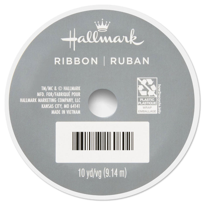 Hallmark : Ribbon measures approx. 0.6" W x 30' L.