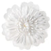 ream‑colored flower bow with scalloped ivory petals and self‑adhesive backing