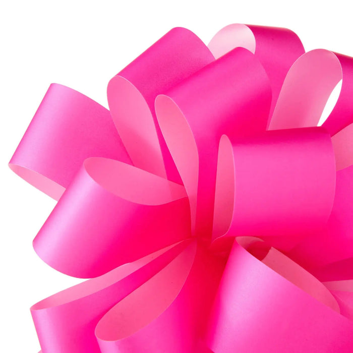 Close‑up of fuchsia gift bow