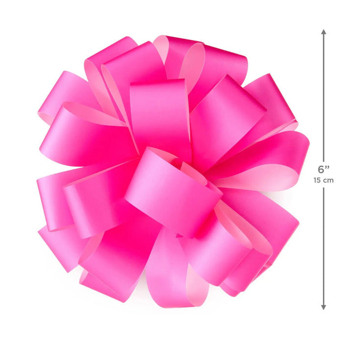Fuchsia gift bow, 6" diameter