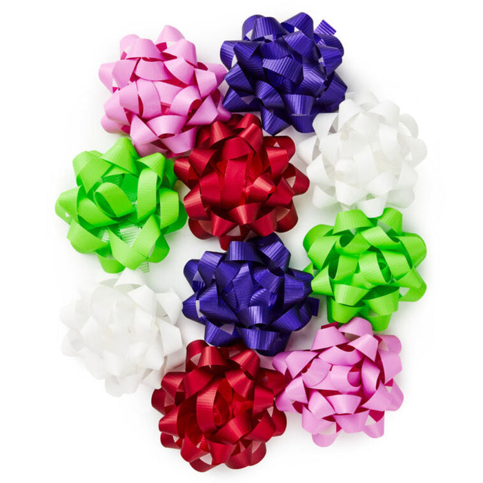Hallmark : 3.5" Assorted Bright Colors 10-Pack Gift Bows
