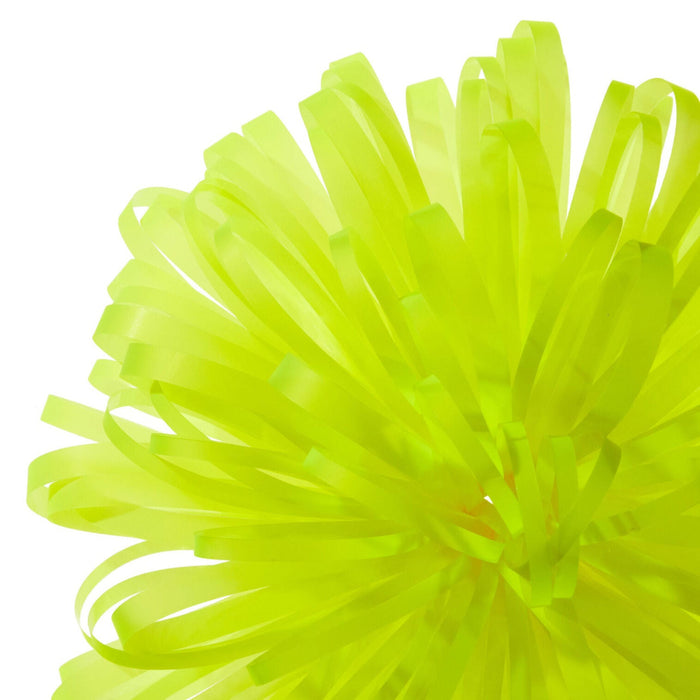 7" Yellow Looped Pom-Pom Gift Bow