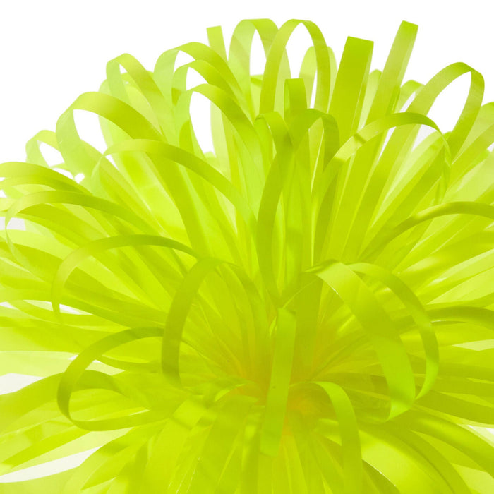 7" Yellow Looped Pom-Pom Gift Bow
