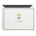 Greeting card with plant illustration and 'all my thanks' text on a white background