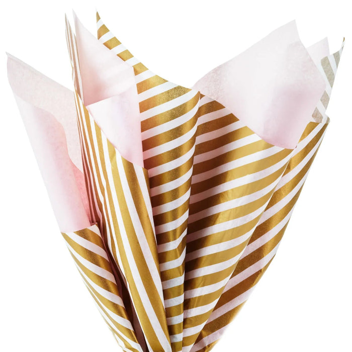 Hallmark feminine pink and gold tissue paper for special occasions