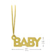 Gold "Baby" Die-Cut Gift Trim
