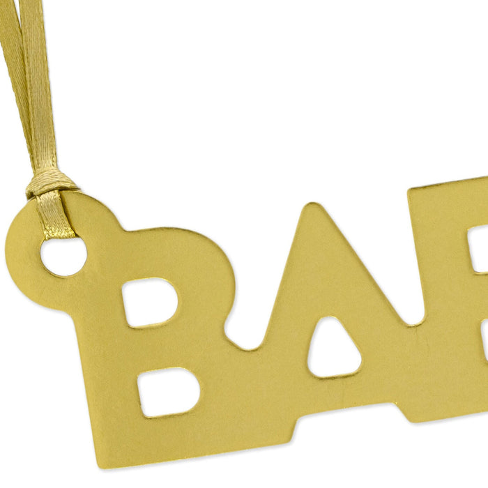 Gold "Baby" Die-Cut Gift Trim