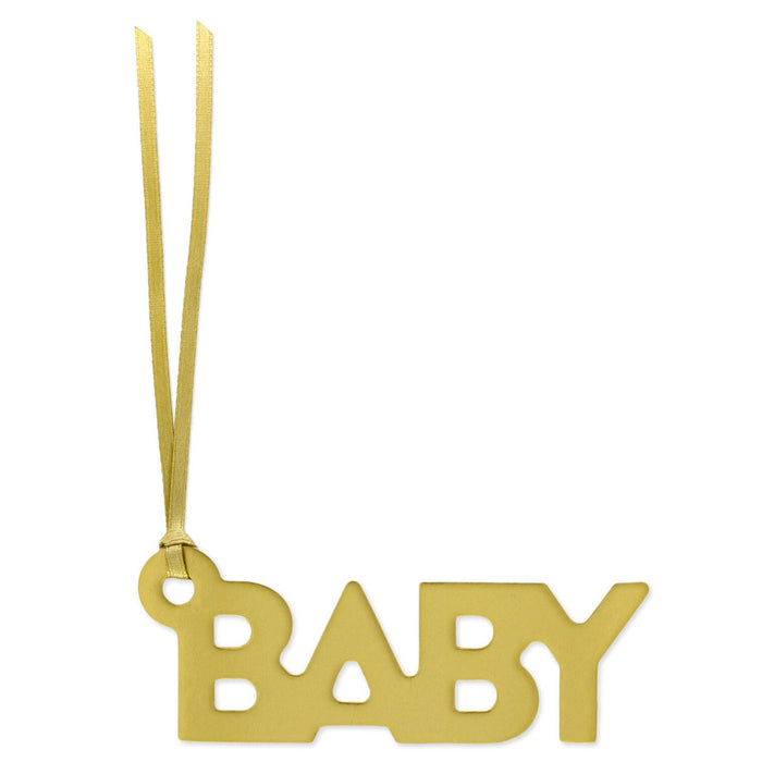 Gold "Baby" Die-Cut Gift Trim