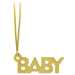 Gold "Baby" Die-Cut Gift Trim