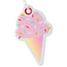 Hallmark : Pink Ice Cream Cone Die Cut Gift Tag