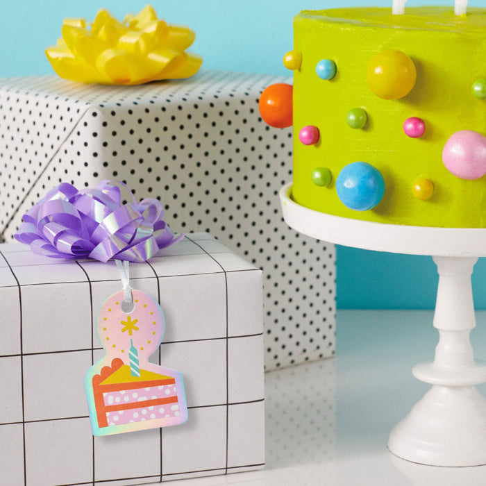 Cake and Candle Die-Cut Gift Tag
