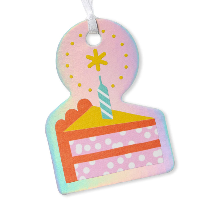 Cake and Candle Die-Cut Gift Tag
