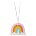 Hallmark : Rainbow on Clouds Die Cut Gift Tag