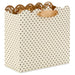 Cream Hallmark gift bag with gold interior and laser-cut roses