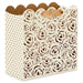 Hallmark cream roses laser-cut large square gift bag with tissue paper