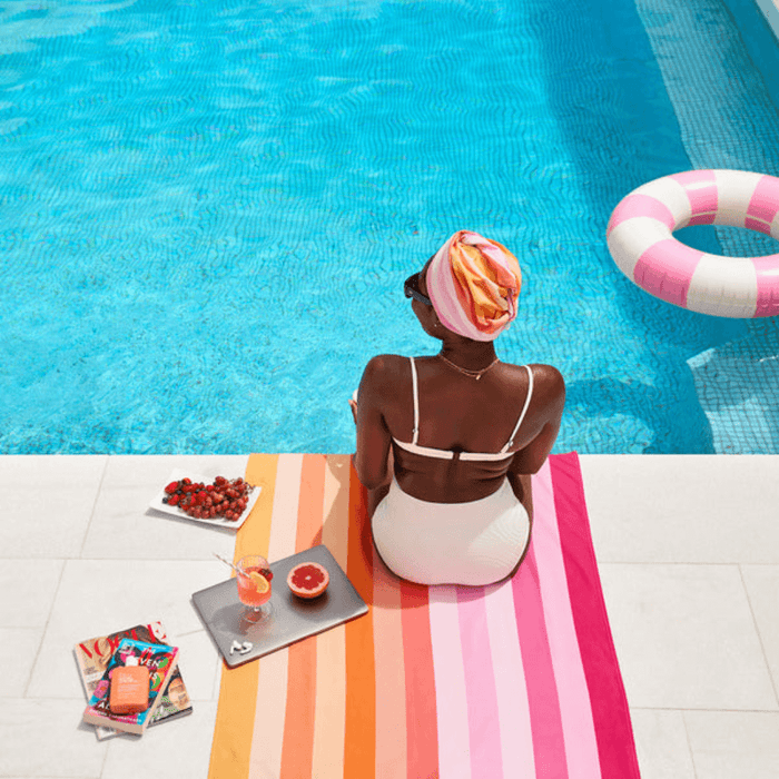 Dock Bay : Quick Dry Beach Towel - Miami Sorbet