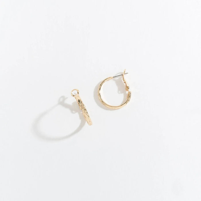 Howards Inc Gold Click Hoop Ear Sense Earring – hypoallergenic gold hoop earrings with secure click closure, lightweight and comfortable for sensitive ears