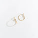 Howards Inc Gold Click Hoop Ear Sense Earring – hypoallergenic gold hoop earrings with secure click closure, lightweight and comfortable for sensitive ears