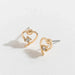 Howards Inc : Gold Heart Crystal Ear Sense Earring