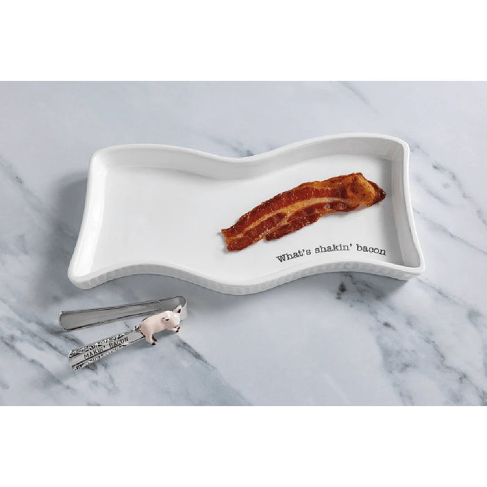  A white tray featuring two pairs of scissors, neatly arranged for organizational purposes.