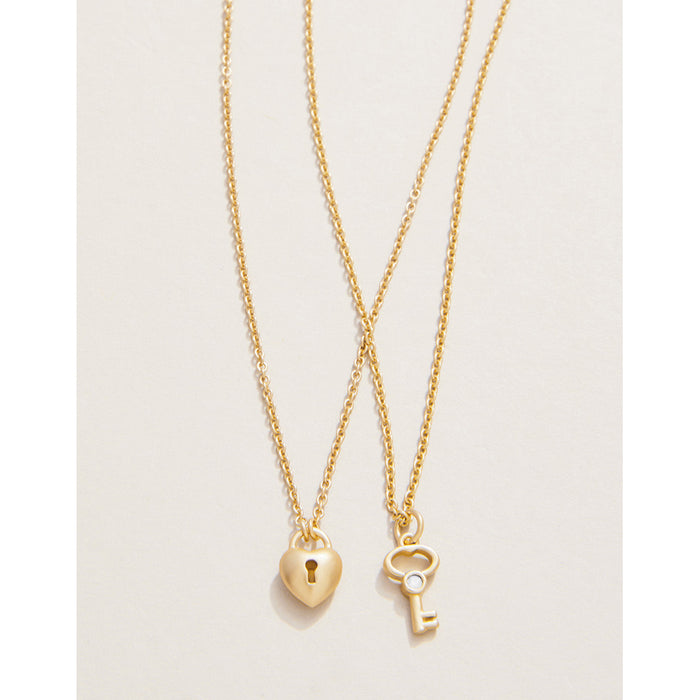 Spartina 499 jewelry-Matte finish necklace- Friendship jewelry- heart necklace - key necklace- Gold jewelry-gift shop-gifts for her