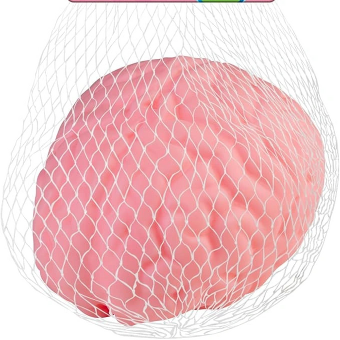 Easy Sqweezy Jumbo Brainy soft slow-rising squishy toy featuring a jumbo brain-inspired design for sensory play, stress relief, fidgeting, and imaginative fun.