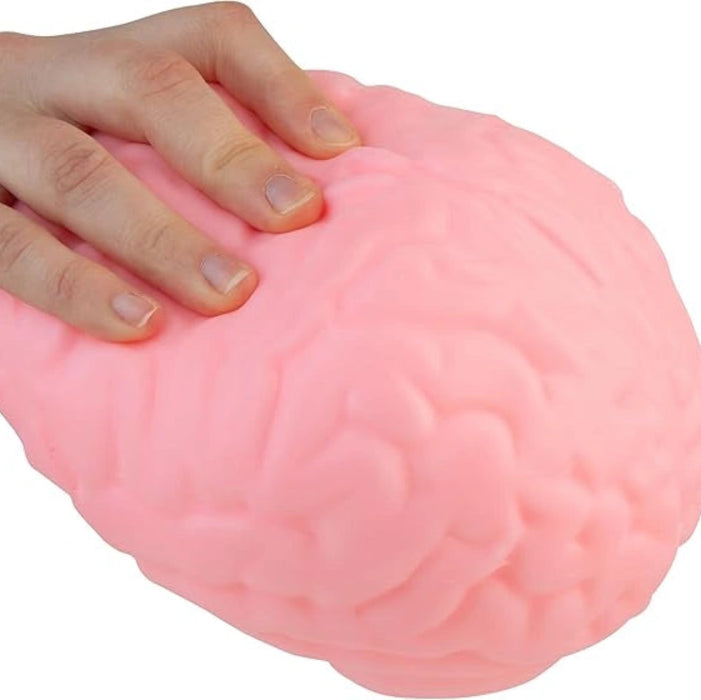 Easy Sqweezy Jumbo Brainy soft slow-rising squishy toy featuring a jumbo brain-inspired design for sensory play, stress relief, fidgeting, and imaginative fun.