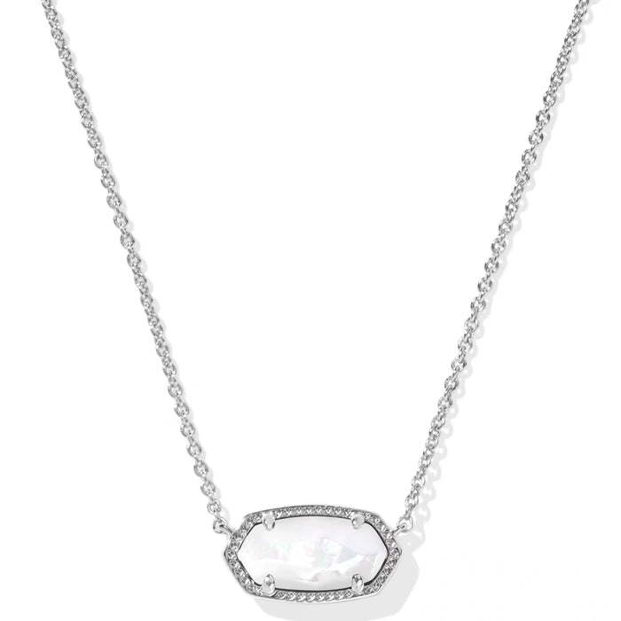 Elegant pendant surrounded by sparkling pavé accents.