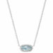 Elegant pendant surrounded by sparkling pavé accents.