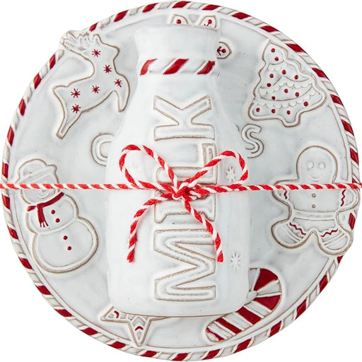 Milk and cookie plate for the holidays