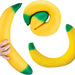 Easy Sqweezy Giant Stretchy Banana oversized stretchy sensory toy featuring a soft banana-shaped design for squeezing, stretching, fidgeting, and stress relief.