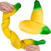 Easy Sqweezy Giant Stretchy Banana oversized stretchy sensory toy featuring a soft banana-shaped design for squeezing, stretching, fidgeting, and stress relief.