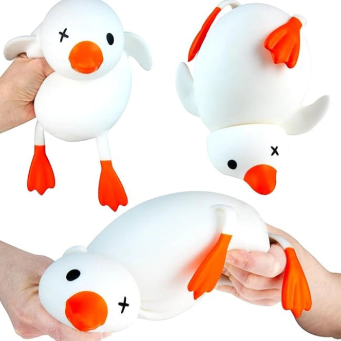 Jumbo Squishy Goose soft slow-rising squeeze toy featuring an oversized goose design for sensory play, stress relief, fidgeting, and imaginative fun.