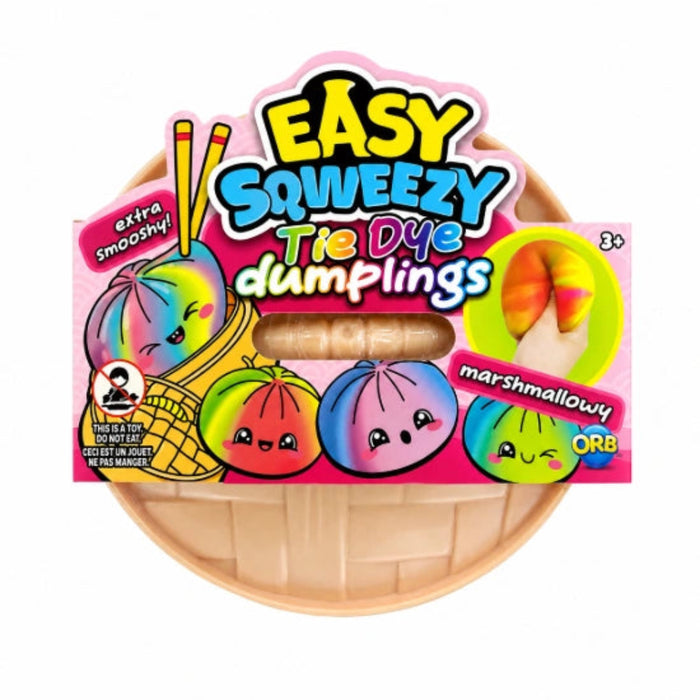 The Orb Toys Viral Tie Dye Mystery Squishy Bun Dumpling delivers a satisfying slow-rise squeeze every time.