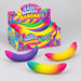 Orb Toys Easy Sqweezy NEON Banana Squeeze Toy featuring a bright neon banana design.
