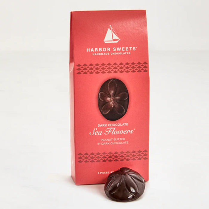 Complimenting the best-selling nautical collection, the new Sea Flower consists of creamy Peanut Butter covered in rich dark chocolate! Available in both milk and dark chocolate. 