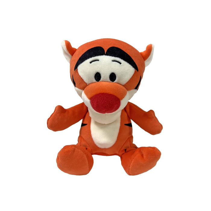 Plush toy of Tigger from Disney's Winnie the Pooh, featuring bright orange stripes and a cheerful expression.