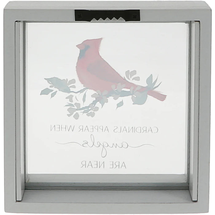 Honor a loved one with a gift that speaks from the heart  the Pavilion Gift Co Cardinals Appear Framed Glass Plaque.
